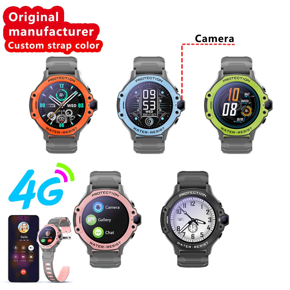 K55H Fashionable Design New Round Dial Kids Smart Watch 4g Waterproof Smart Watch Real Time Voice And Message Chat